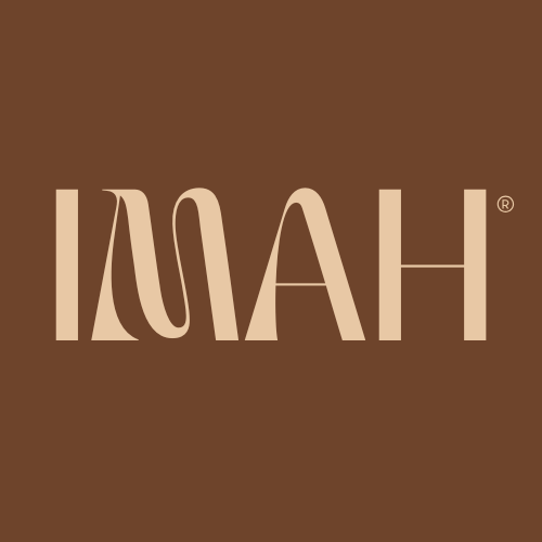 The Imah logo in shades of brown.